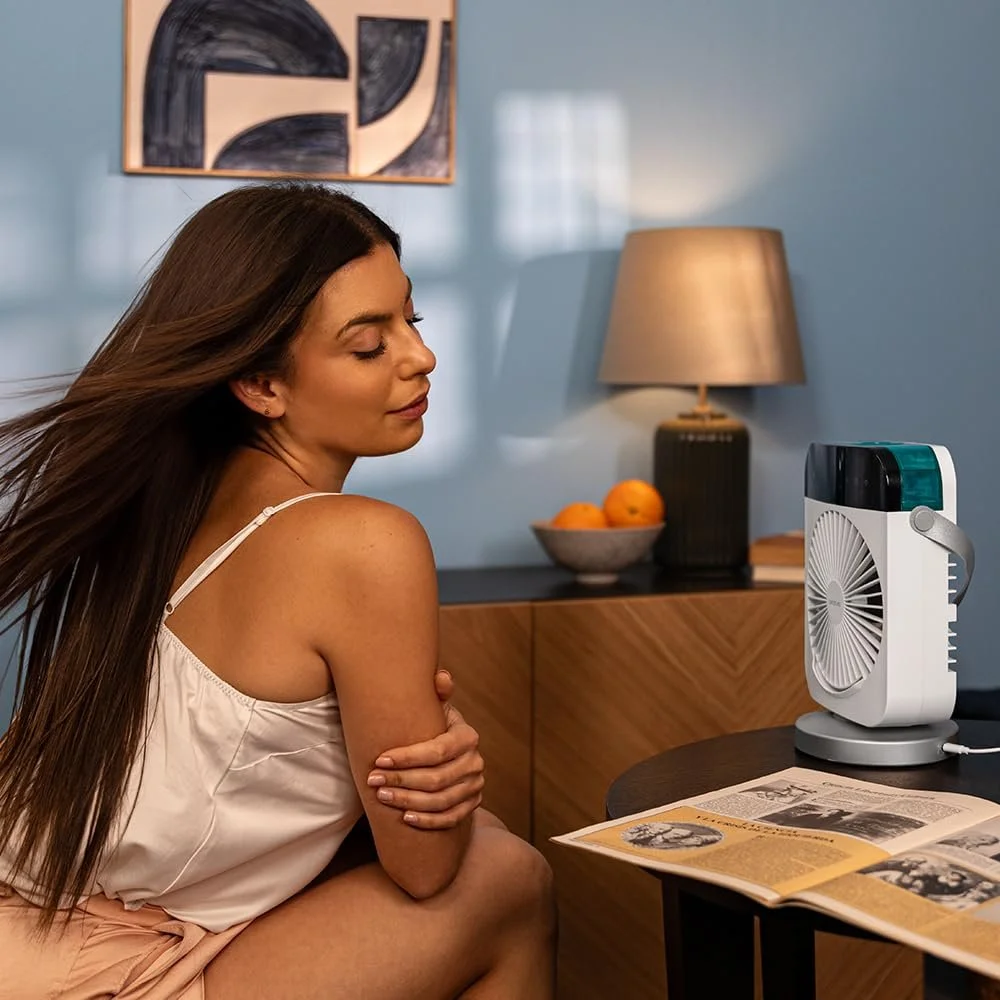 Настільний охолоджувач повітря Cecotec EnergySilence 600 DeskChill Smart Rotate 10 Вт 300 мл 4 швидкості Таймер LED-підсвітка 7 кольорів, фото №6