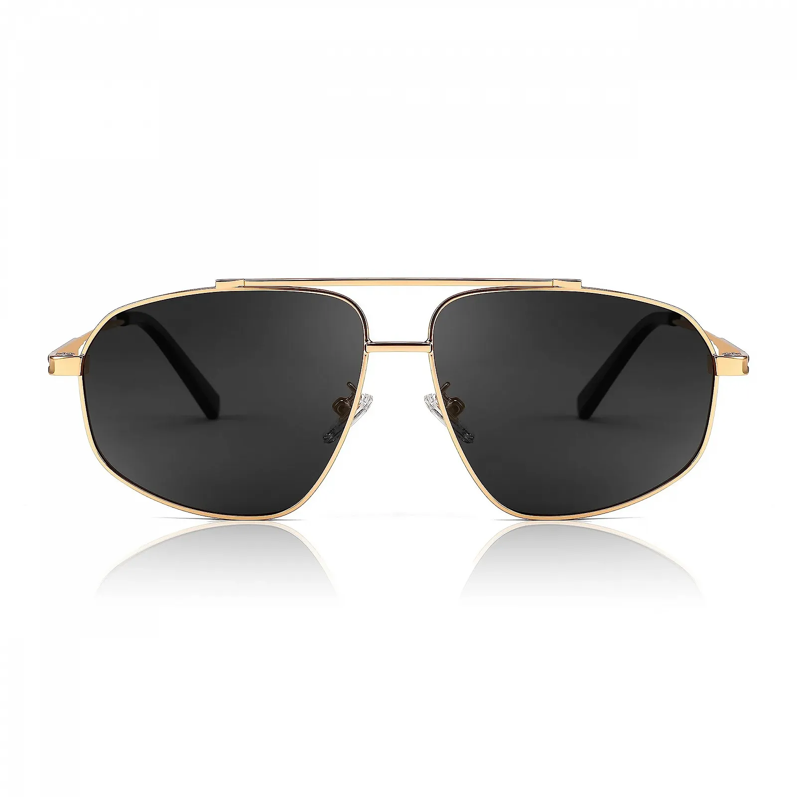 Винтажные очки 70-х FEISEDY Поляризованные Мужские Женские Солнцезащитные с металлической оправой и защитой UV400 B2364, фото №1