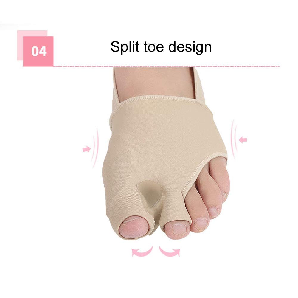 Корректор большого пальца стопы для трех пальцев Hallux Valgus, дневные и ночные, фото №4