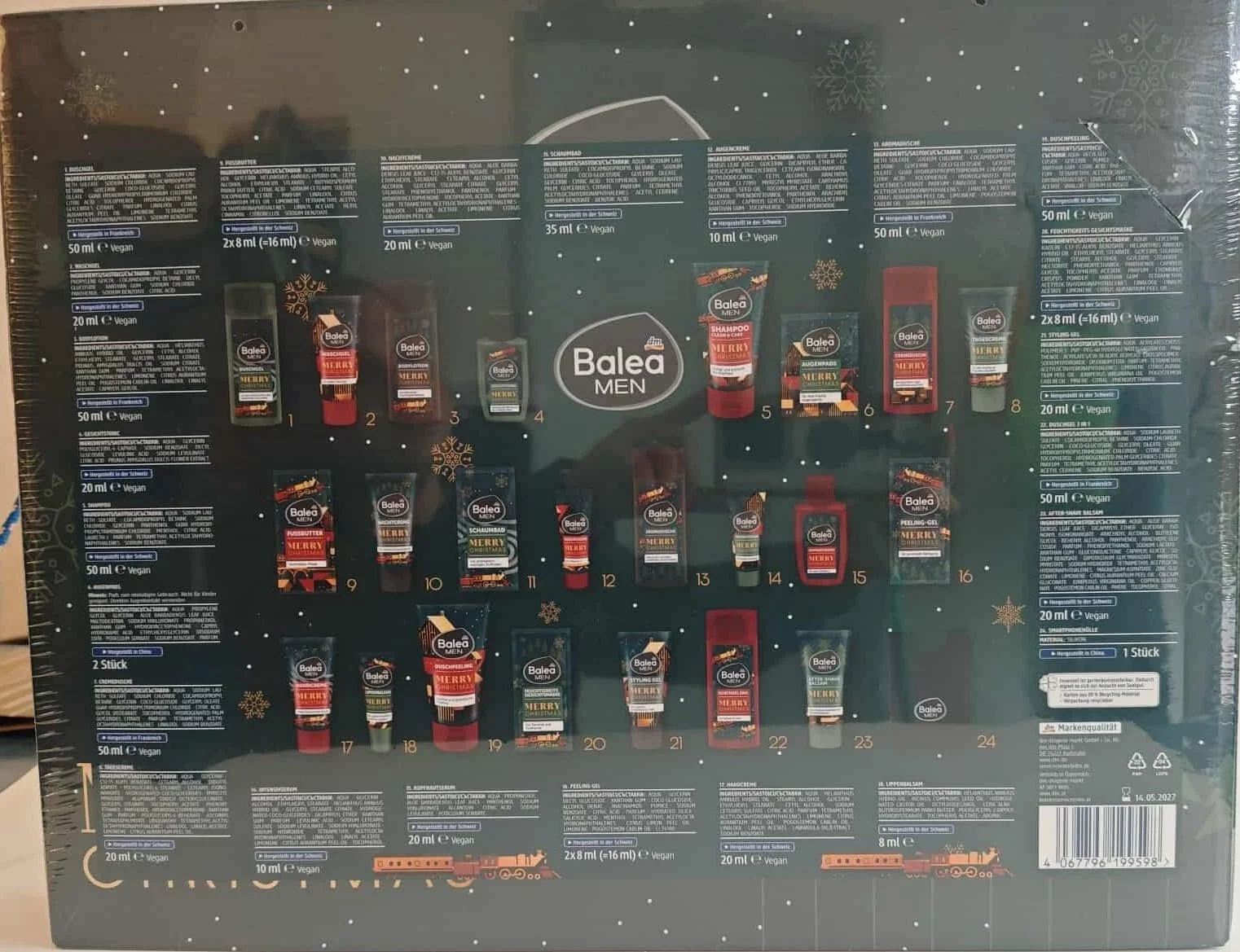 Адвент-календар Balea Men 2025 Limited Edition з порошком для ванни Have a Berry Good Day - Merry Christmas Balea Men, фото №3 Адвент-календар Balea Men 2025 Limited Edition з порошком для ванни Have a Berry Good Day - Merry Christmas Balea Men, фото №3