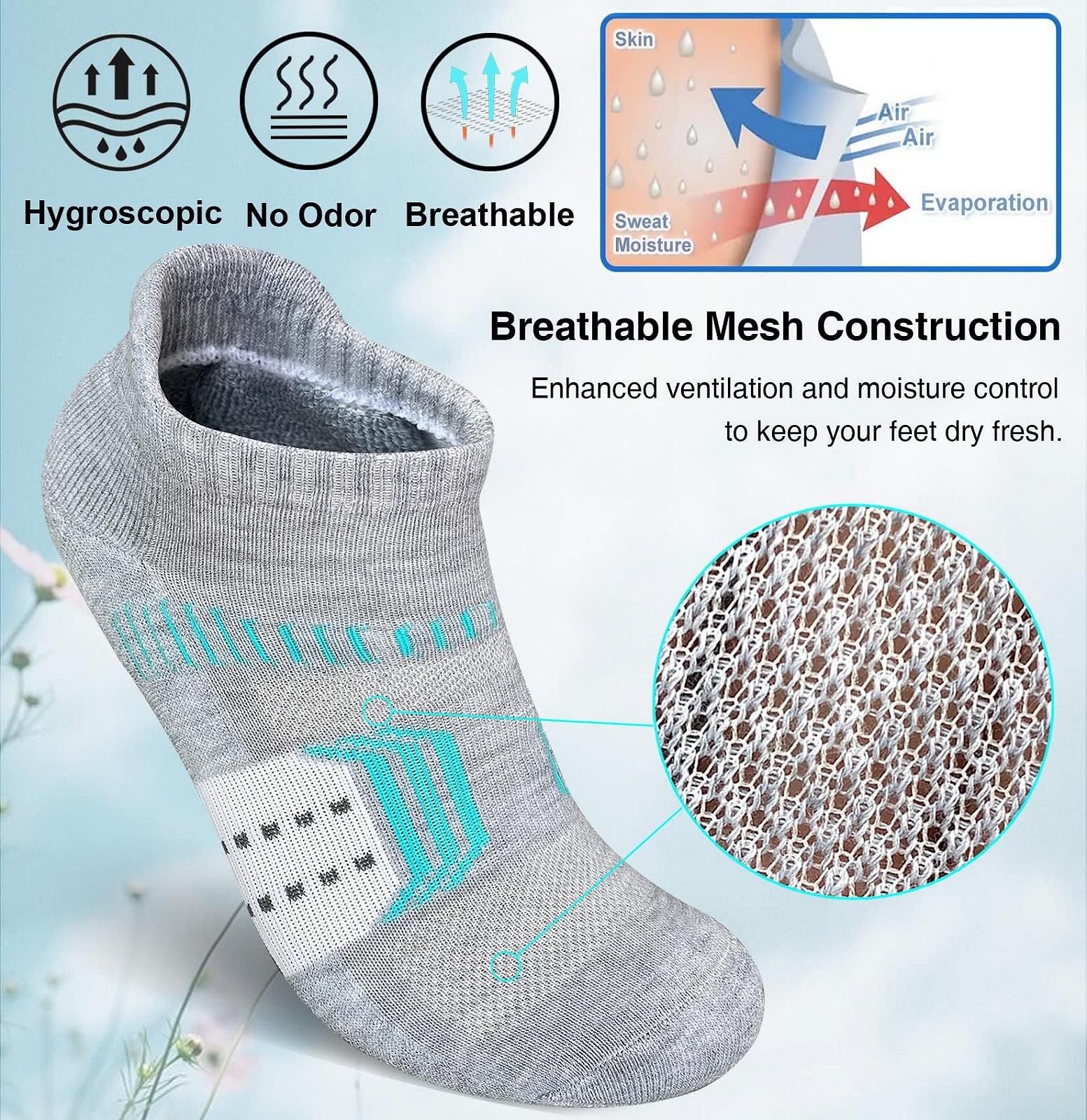 Жіночі шкарпетки Trainer Short Sports Socks з петлею на п'яті, 5 пар, 35-38/39-42, фото №3