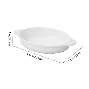 Керамічна форма для випікання VANZACK овальна з подвійними ручками synthetic.ua - Фото 1