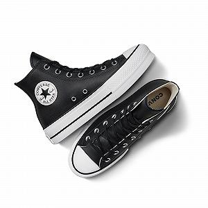 Кеди Converse Chucks Platform Black Chuck Taylor All Star Lift - OX Black White synthetic.ua - Фото 1