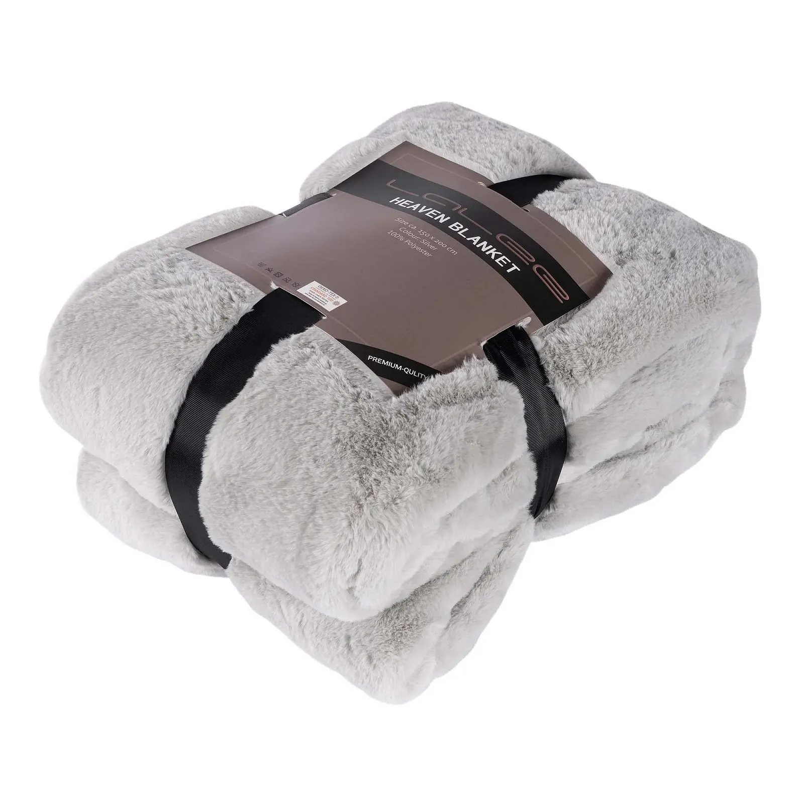 Покривало HEAVEN Хутряна Срібний (Світло-сірий) 150 x 200 см, фото №1