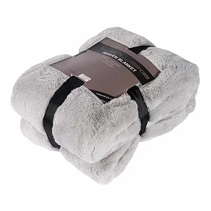 Покривало HEAVEN Хутряна Срібний (Світло-сірий) 150 x 200 см - Фото 1