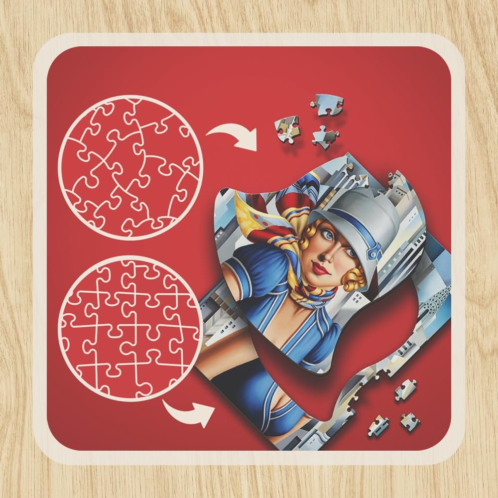 Дерев'яний пазл Trefl Artistic Wooden Puzzle Summer in the City, Catherine ABEL 200 елементів, фото №3