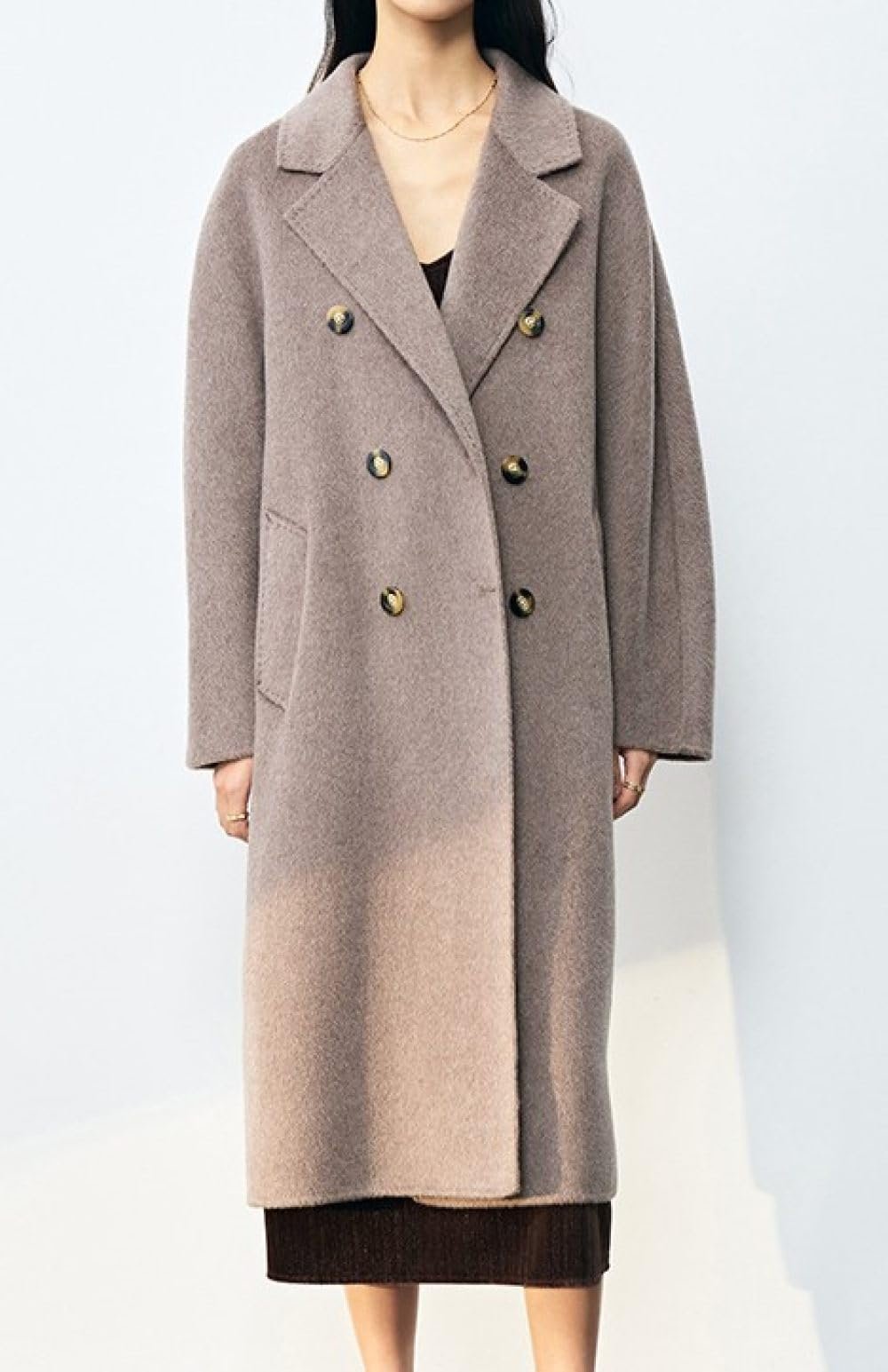 Пальто BROLEO Жіноче зимове вовняне елегантне двобортне з поясом, фото №2 Пальто BROLEO Жіноче зимове вовняне елегантне двобортне з поясом, фото №2