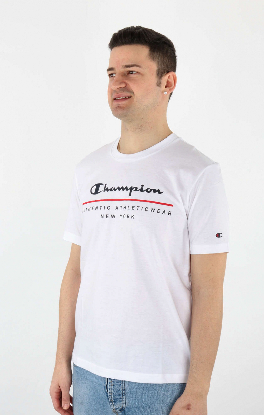 Футболка crewneck  219734-WW001 Champion Білий XL, фото №2
