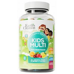 Мультивитаминный комплекс для детей Earth's Creation Kids Multivitamin 60 chewable tablets - Фото 1