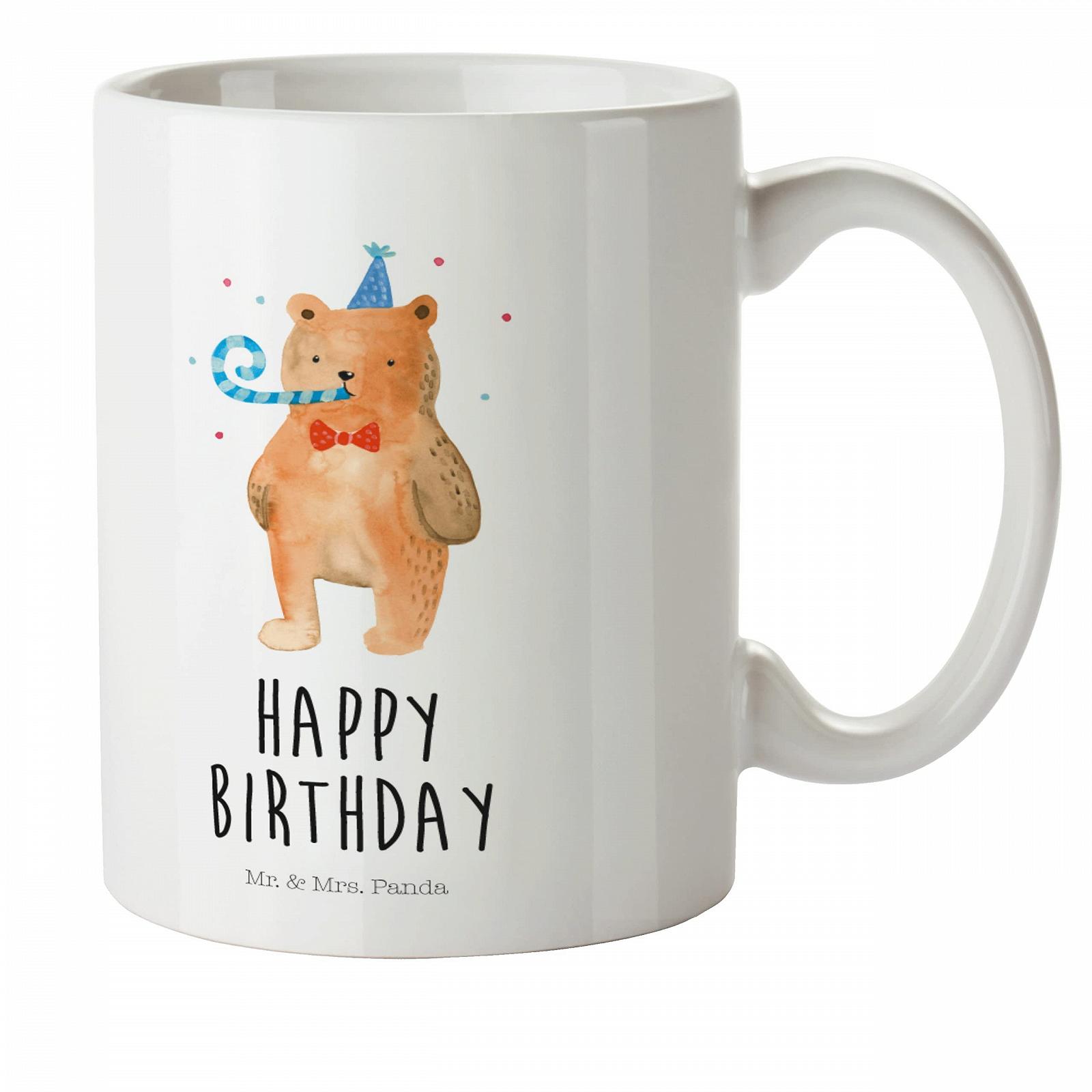 Дитяча Кружка Mr. & Mrs. Panda Ведмідь День народження, фото №1
