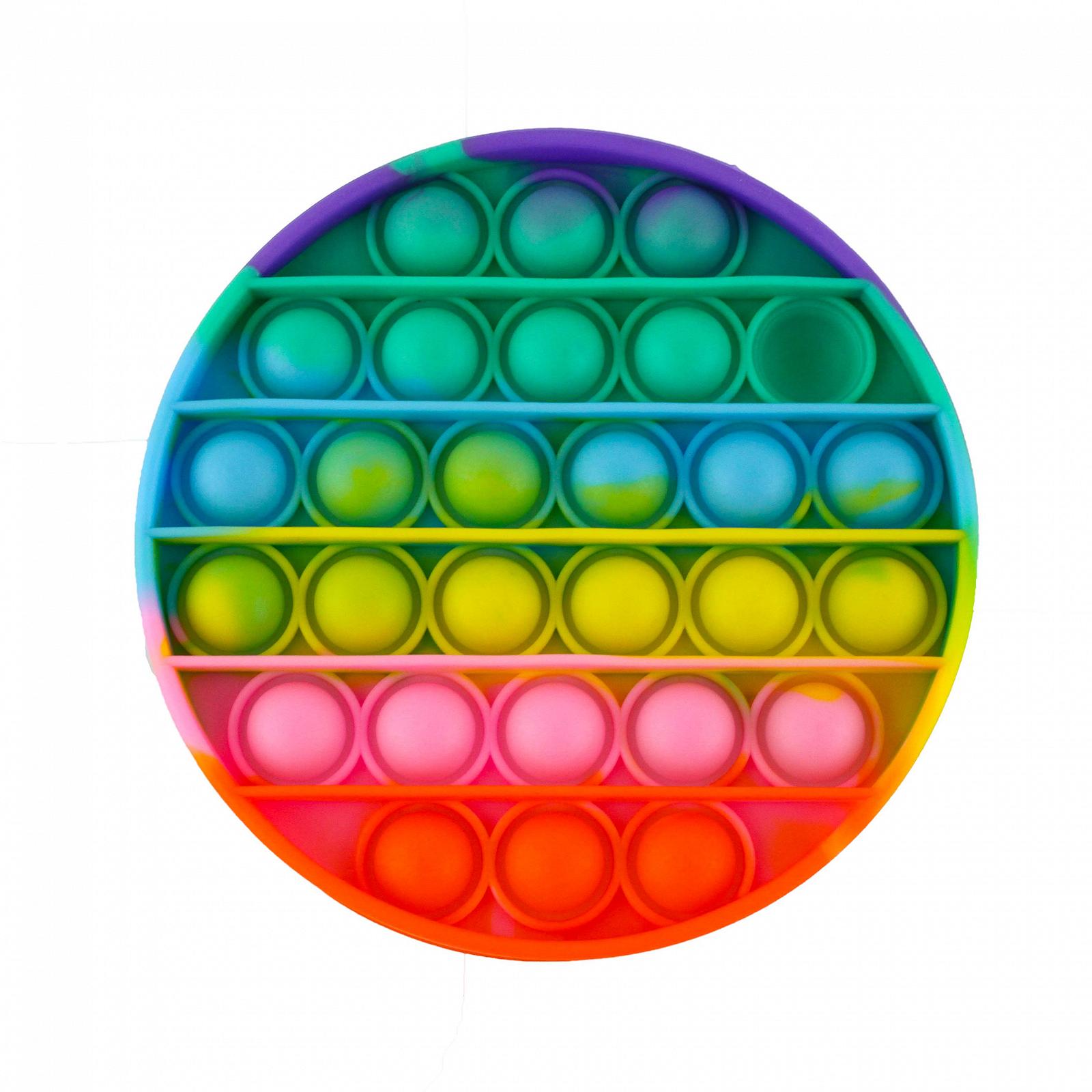 Пузырчатая игрушка Pop It Поп Ит антистресс Нажми пузырь Круг разноцветный 102740, фото №1 Пузырчатая игрушка Pop It Поп Ит антистресс Нажми пузырь Круг разноцветный 102740, фото №1
