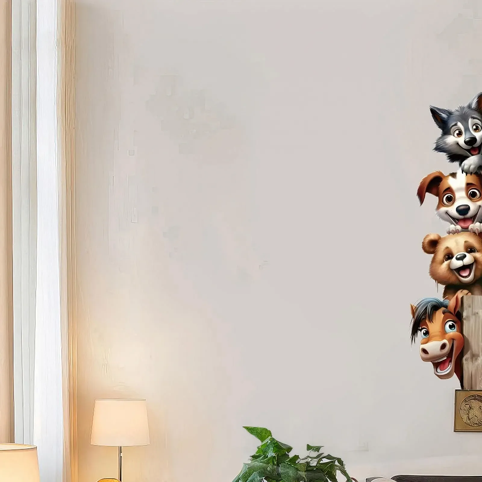 Наклейки на стіну Собаки самоклеючі 60 x 17 см, фото №7