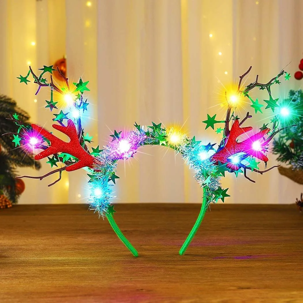 Різдвяна Обруч на голову з LED Zoestar, фото №1