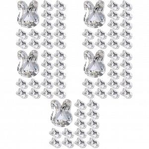 Стразы для ногтей Кролик FRCOLOR 100 шт Серебряный Жемчуг Кристалл Лунный свет - Фото 1