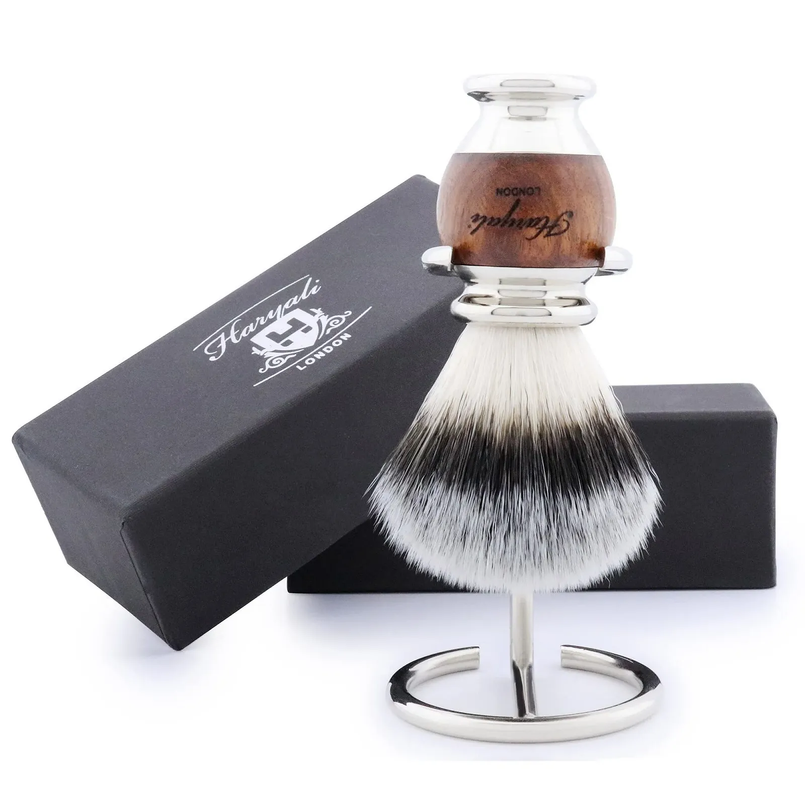 Набор для бритья Haryali London Synthetic Silver Tip Дерево и Нержавеющая сталь, фото №1