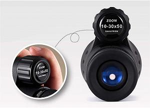 Монокуляр QHYTL 10-30x50 Компактный Водонепроницаемый HD BAK4 FMC Len для Наблюдения за Птицами Концертов Путешествий synthetic.ua - Фото 1