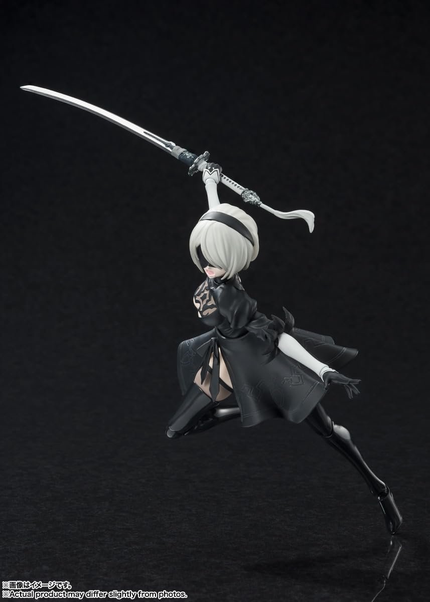 Екшн-фігурка Bandai Spirits S.H.Figuarts 2B NieR:Automata Ver1.1a, фото №4
