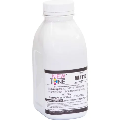 Тонер Samsung ML-1210/1250/1710, 90г Black NewTone (NT-ML1710 -01), фото №1 Тонер Samsung ML-1210/1250/1710, 90г Black NewTone (NT-ML1710 -01), фото №1