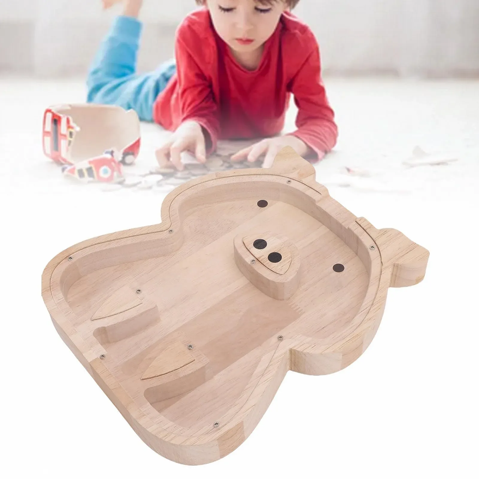 Скарбничка Pssopp з каучукового дерева та акрилу, фото №2