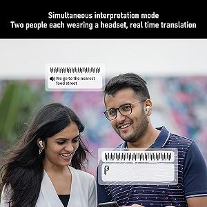 Навушники-перекладачі голосу Бездротові з шумозаглушенням для ділових подорожей на відкритому повітрі synthetic.ua - Фото 1