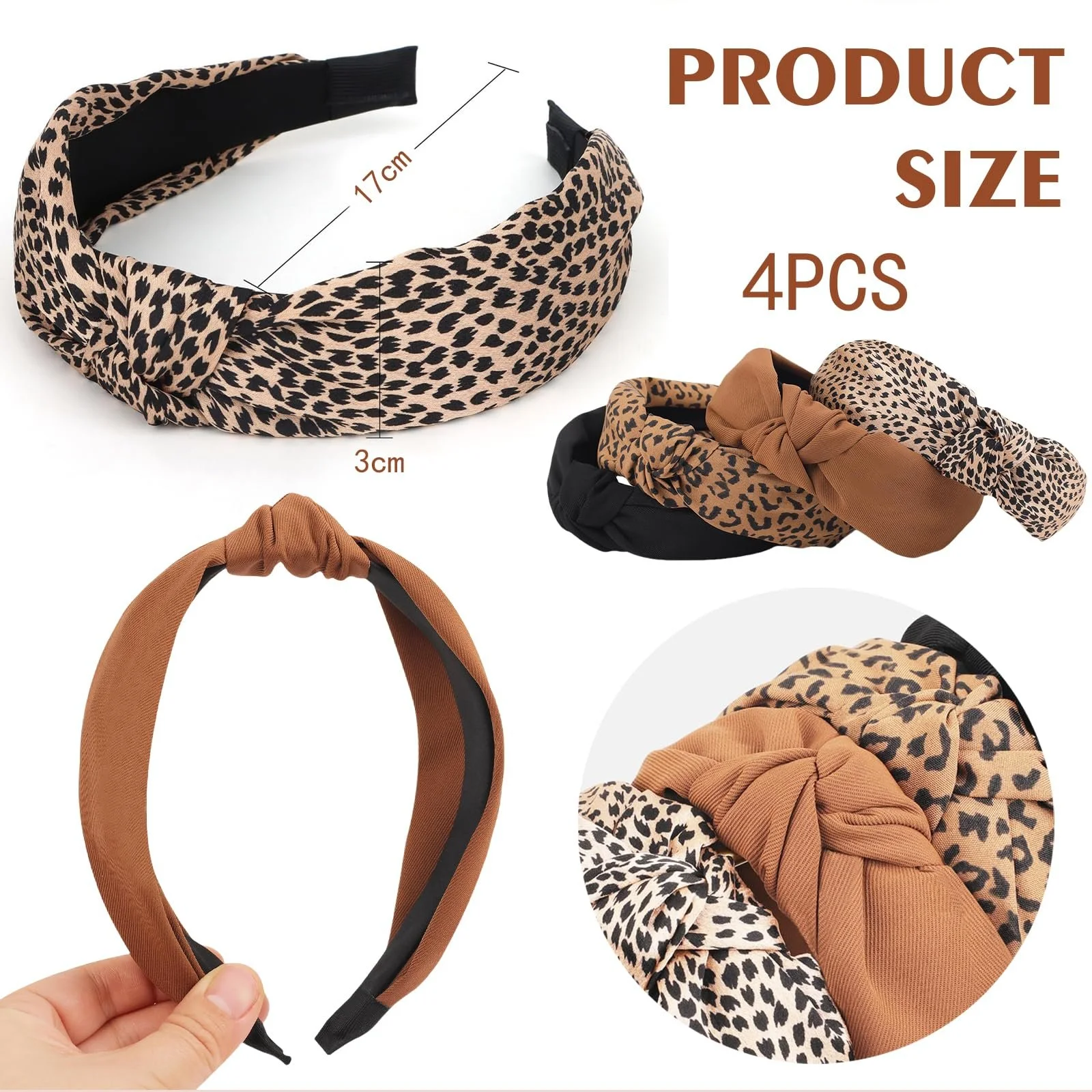 Набір обручів на голову для жінок, 4 шт., фото №2 Набір обручів на голову для жінок, 4 шт., фото №2