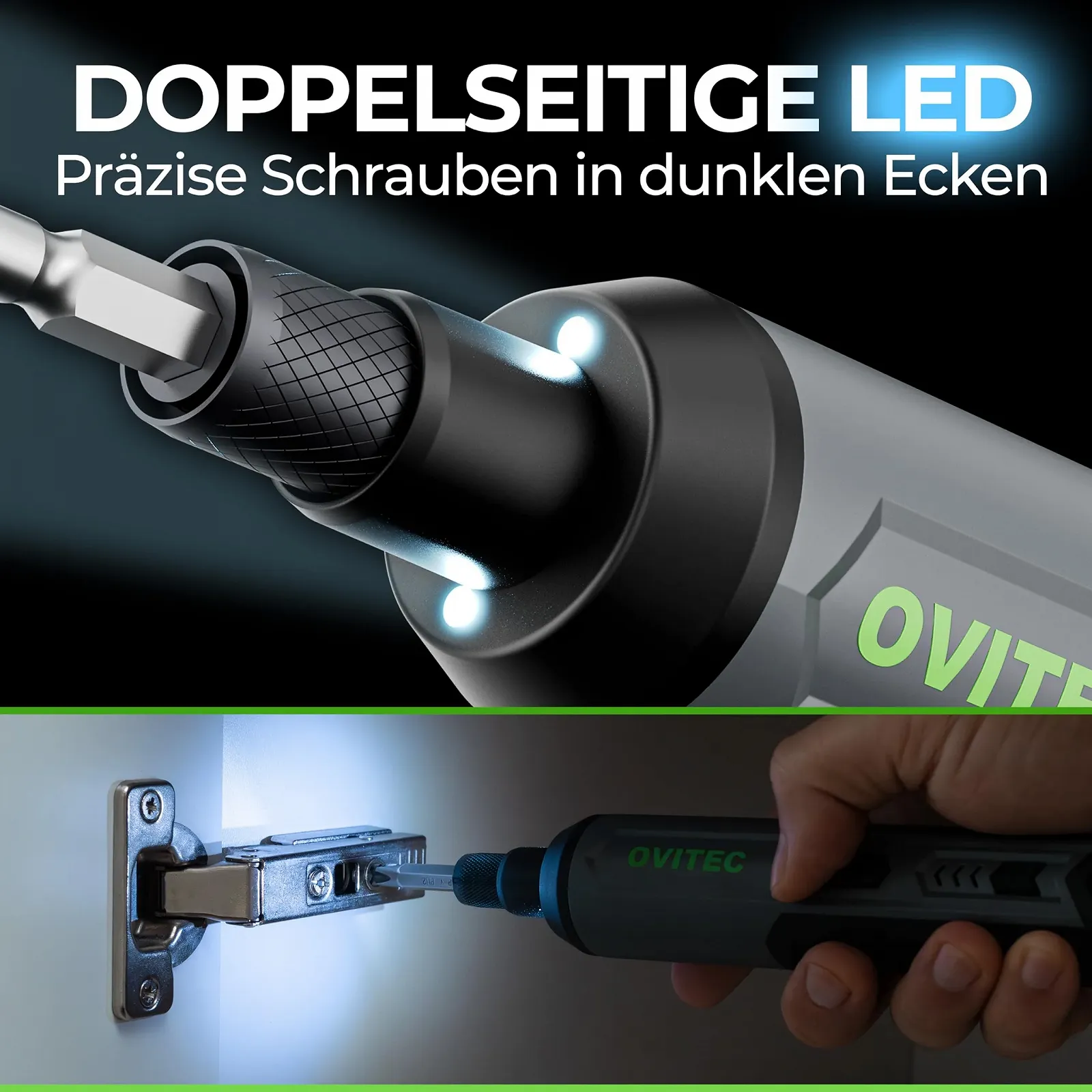 Акумуляторна викрутка Набір електричних викруток 3.7 V 2000 мАг з функцією швидкої заміни біт набір біт 16 шт. та кабель USB-C, фото №5