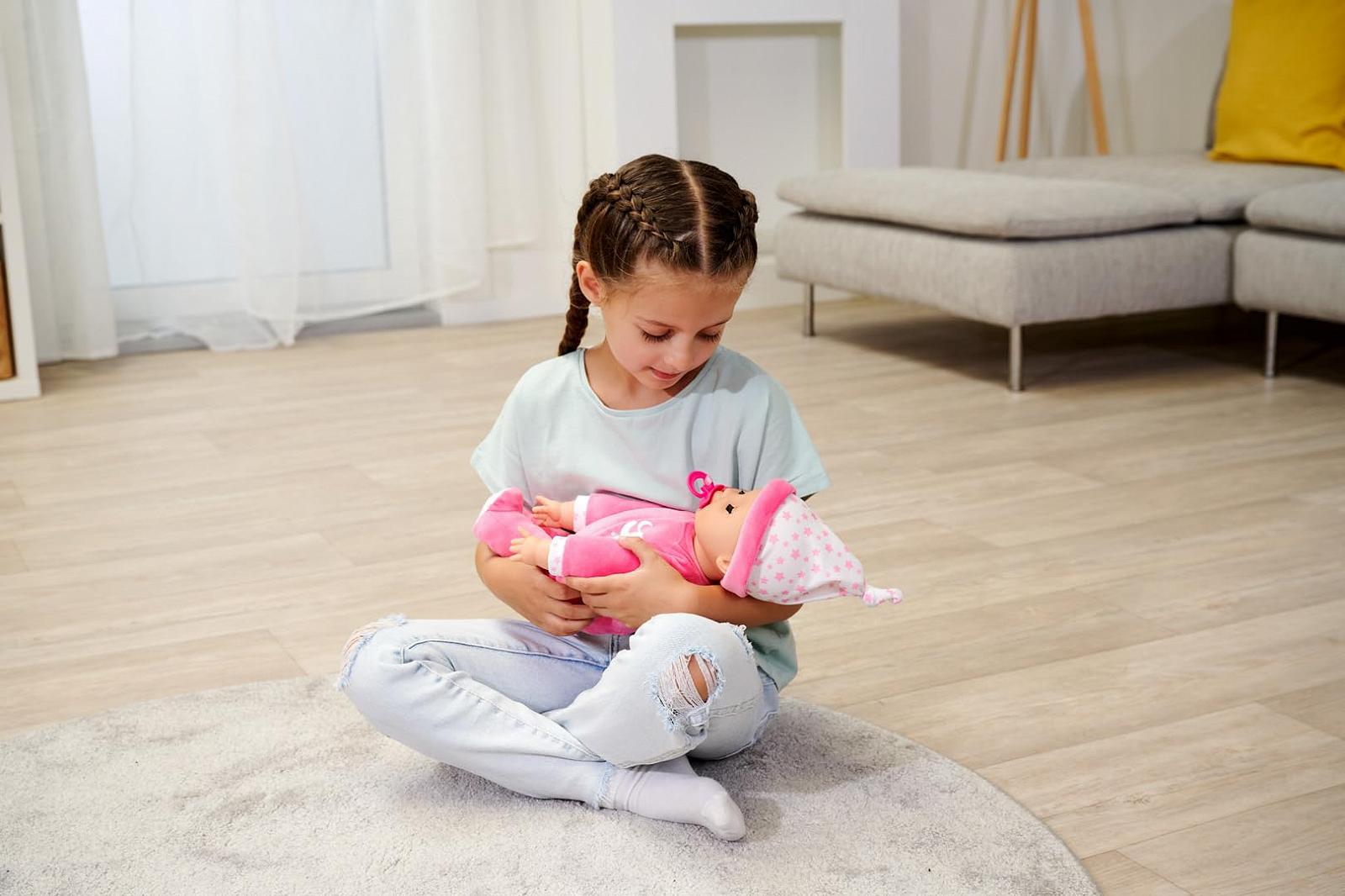 Кукла Simba Laura Snooze Time (38 см) Мягкотелая детская со звуками, дыхательными движениями и закрывающимися глазами, фото №5