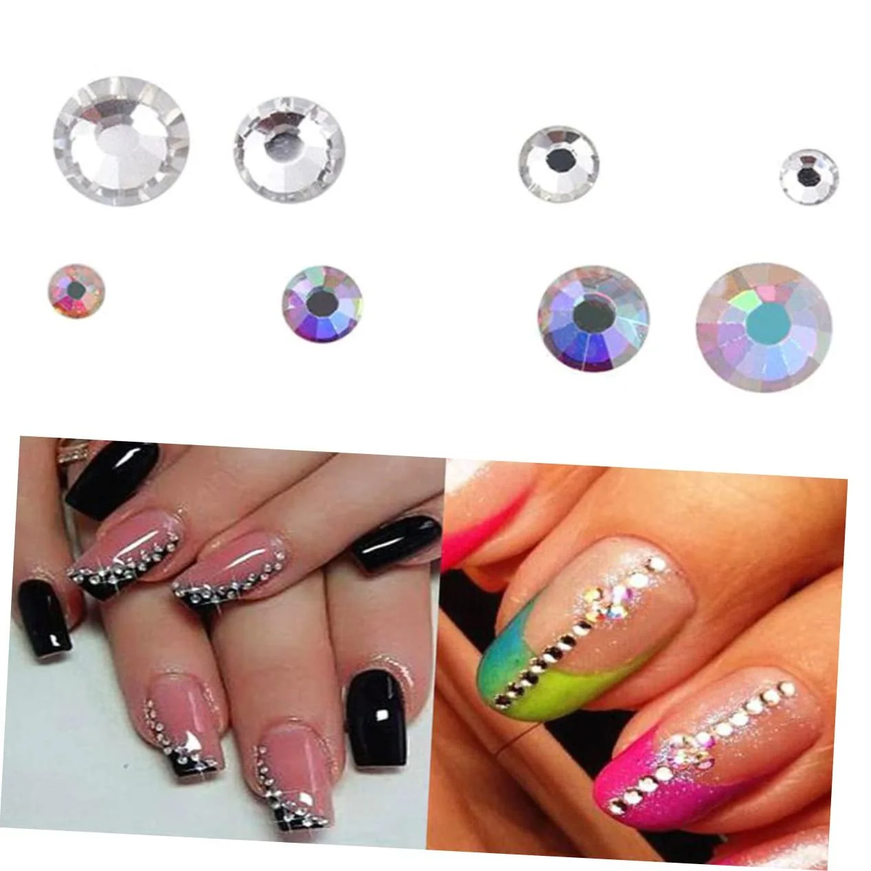 Стразы Плоские Healeved Прозрачные 2 шт., фото №5