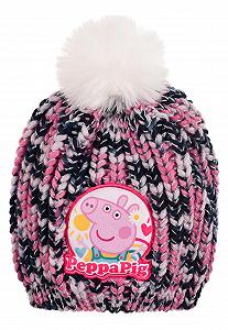 Вязаная шапка с помпоном Sun City Peppa Pig для девочек - Фото 1