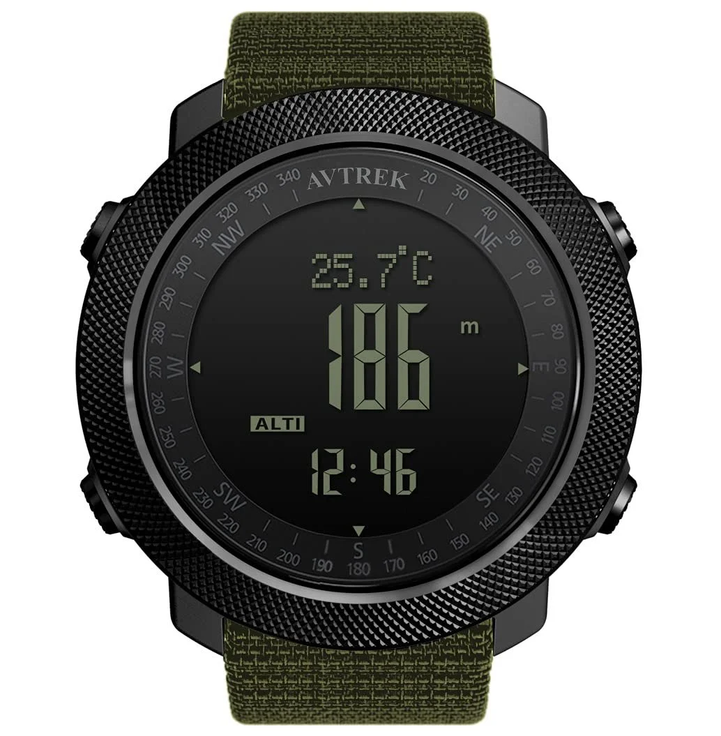 Цифровий Годинник AVTREK Military для Чоловіків, Спортивний Годинник з Компасом, фото №9