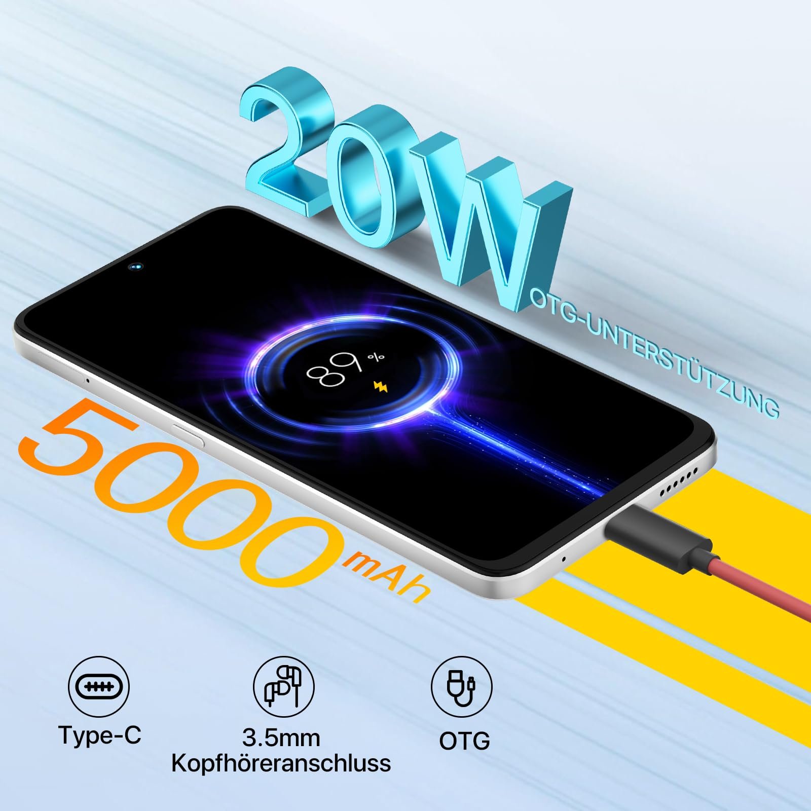 Мобільний телефон UMIDIGI Note 100 5G 6.8 дюймів 120 Гц 16GB + 256GB 50MP + 16MP 5000 мАг Android 14, фото №6 Мобільний телефон UMIDIGI Note 100 5G 6.8 дюймів 120 Гц 16GB + 256GB 50MP + 16MP 5000 мАг Android 14, фото №6