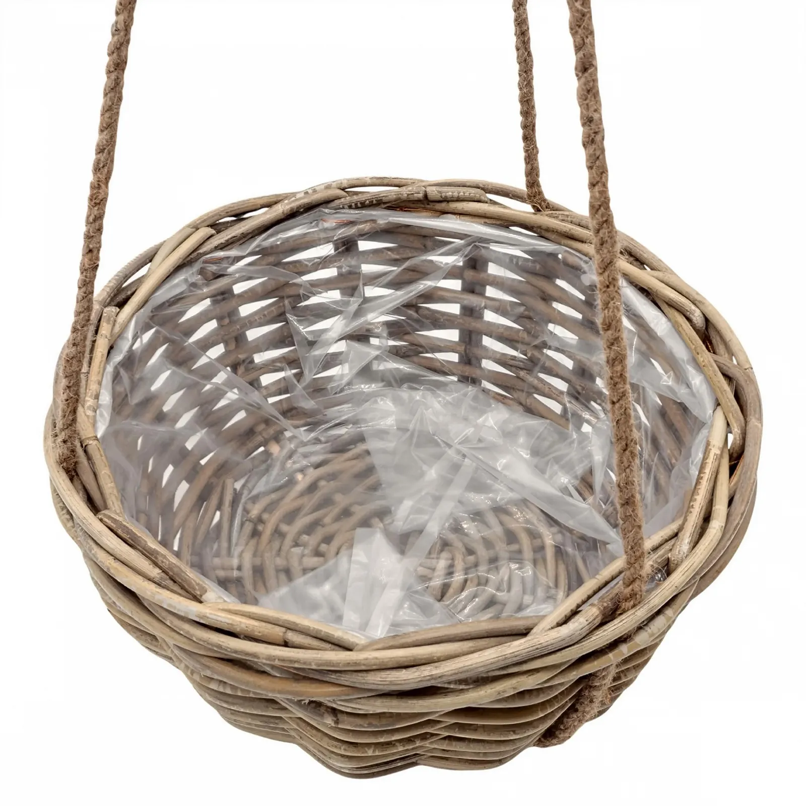 Кошик підвісний Rattan shabby chic 30 см натуральний, фото №4 Кошик підвісний Rattan shabby chic 30 см натуральний, фото №4