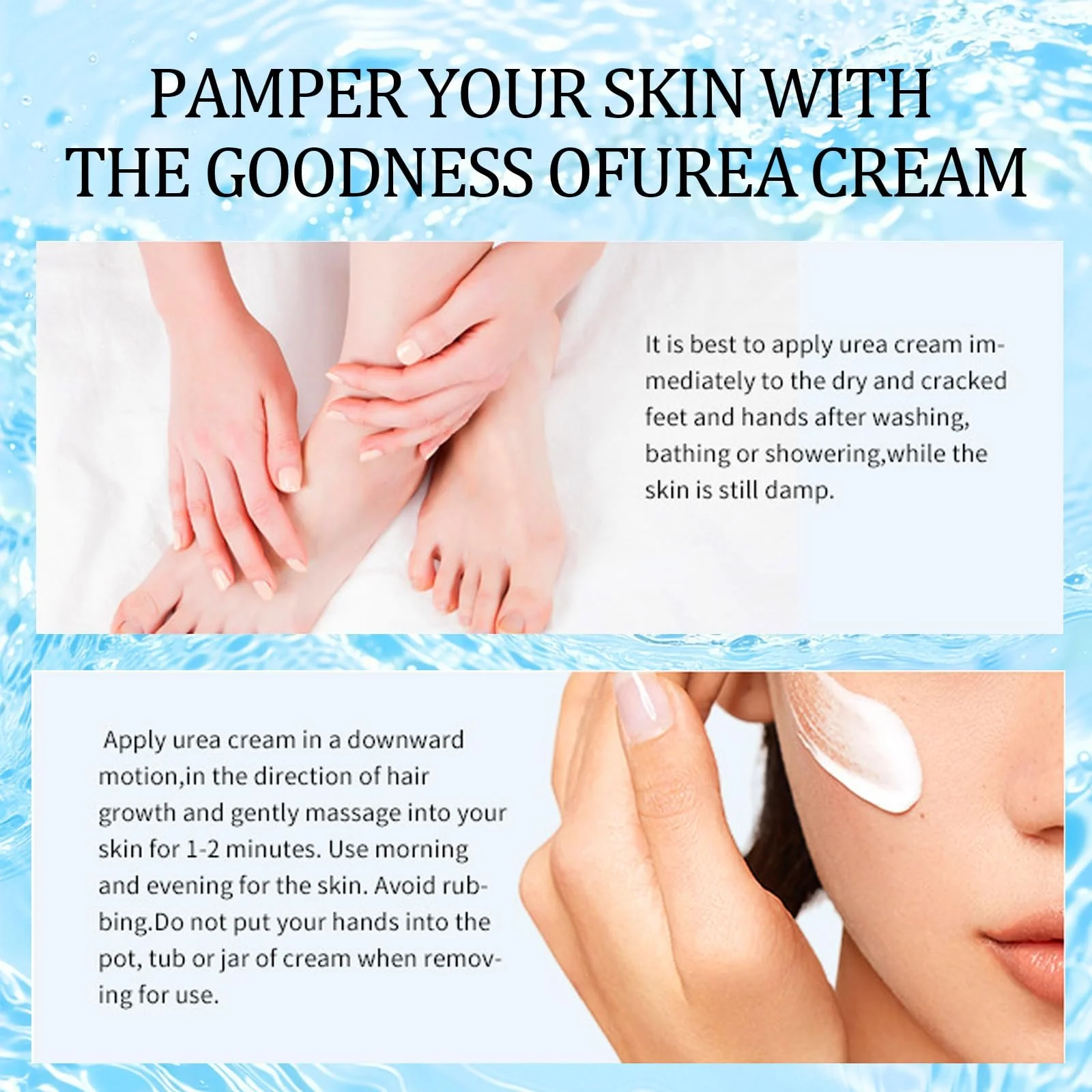 Крем для ног Urea Cream 40% с гиалуроновой кислотой и маслом чайного дерева, 150 мл, фото №5