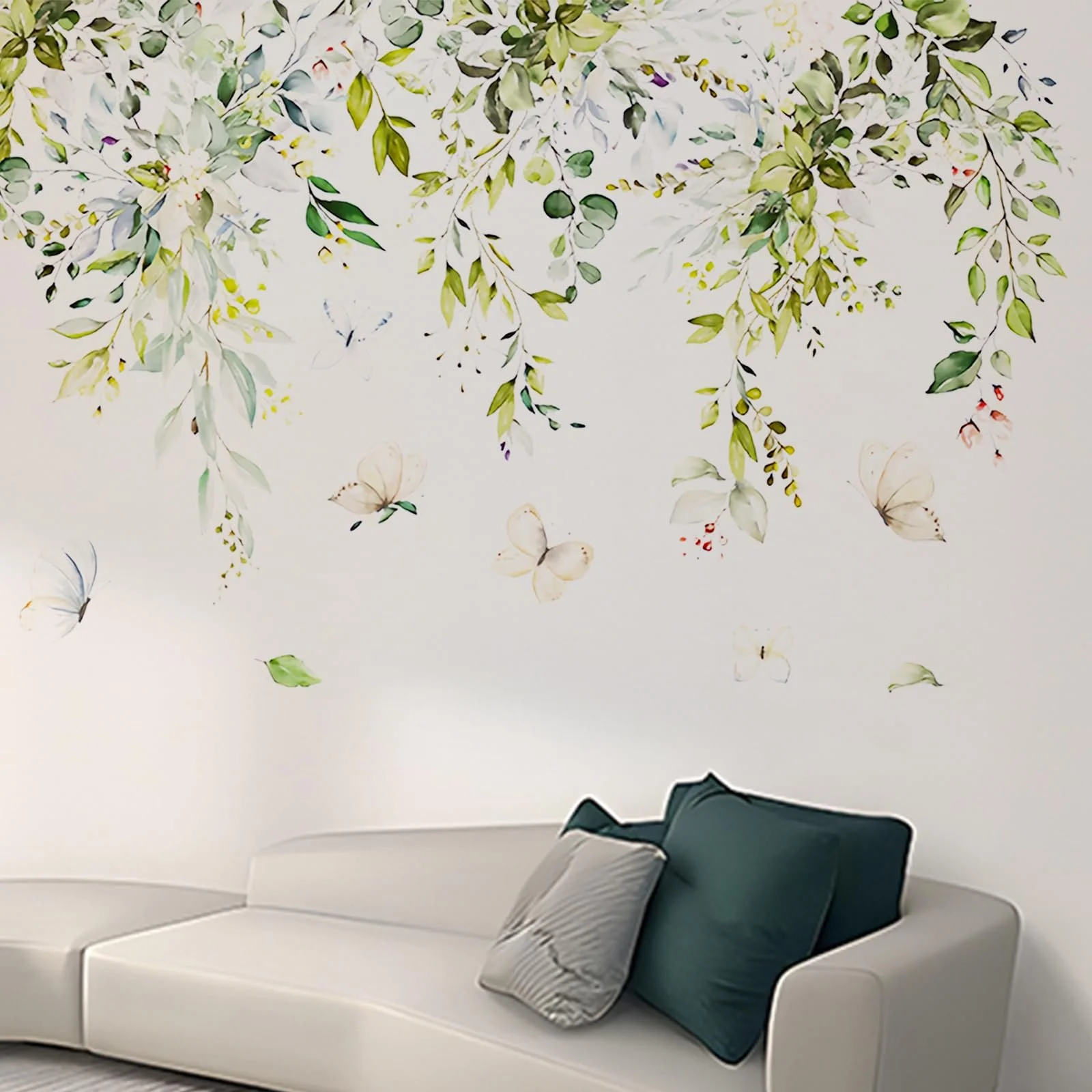 Наклейка на стіну Dokeno Plants Green Leaves, фото №4