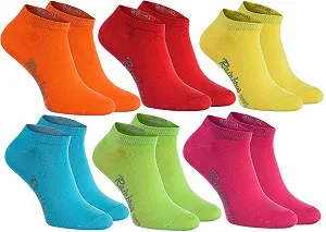 Носки Rainbow Socks Хлопковые Разноцветные Спортивные - Фото 1