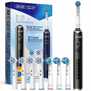 Електрична звукова зубна щітка Seago 5 режимів Чорний - Фото 1