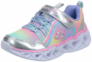 Кроссовки Skechers Heart Lights Rainbow Lux для девочек - Фото 1