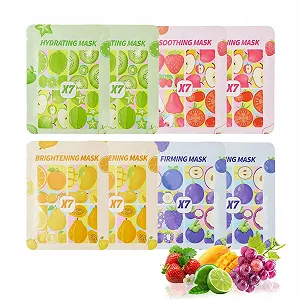 Маска для лица Altherona С фруктовыми эссенциями, набор 8 штук Увлажняющая - Фото 1