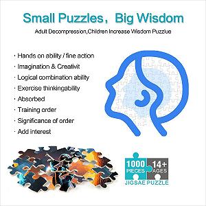 Пазл Universe Astronaut Круглый 1000 деталей 67,5 x 67,5 см synthetic.ua - Фото 1