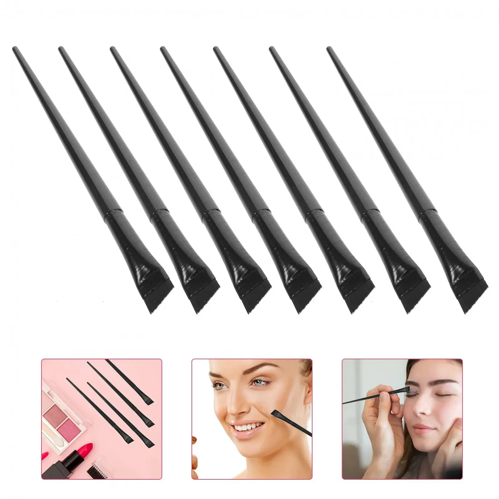 Кисти для бровей угловая FRCOLOR 12 штук, фото №3