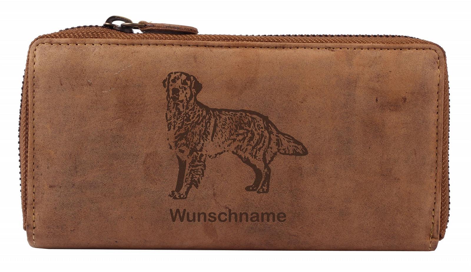 Кошелек Greenburry Женский Изображение разных пород собак 19 x 10 x 2.5 cm Коричневый, Golden Retriever, Vintage, фото №1