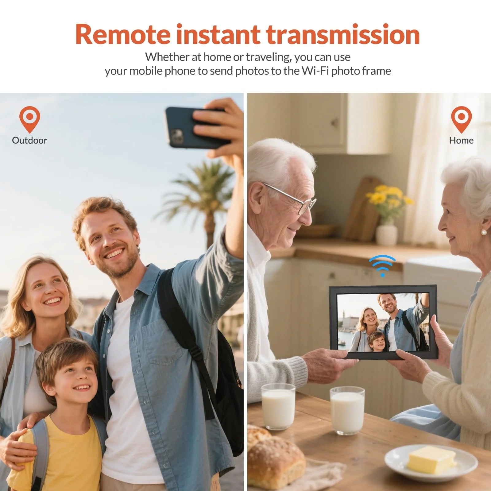 Цифровая фоторамка Bestrip FRAMEO 10.1 дюйма WiFi 32 GB 1280 x 800 IPS LCD Сенсорный экран, фото №7