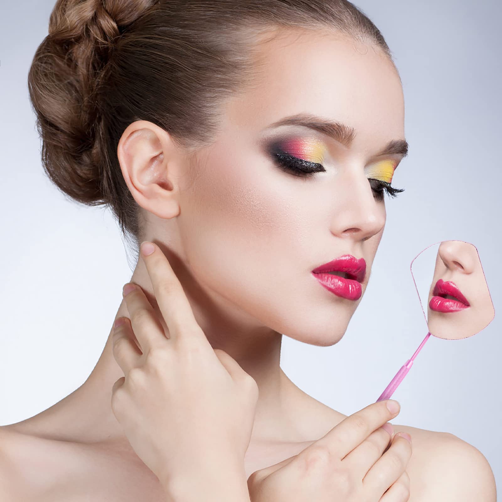 Дзеркало для нарощування вій Sibba Square Eyelash Mirror Легкий аксесуар знімний, багатофункціональний з нержавіючої сталі, фото №5