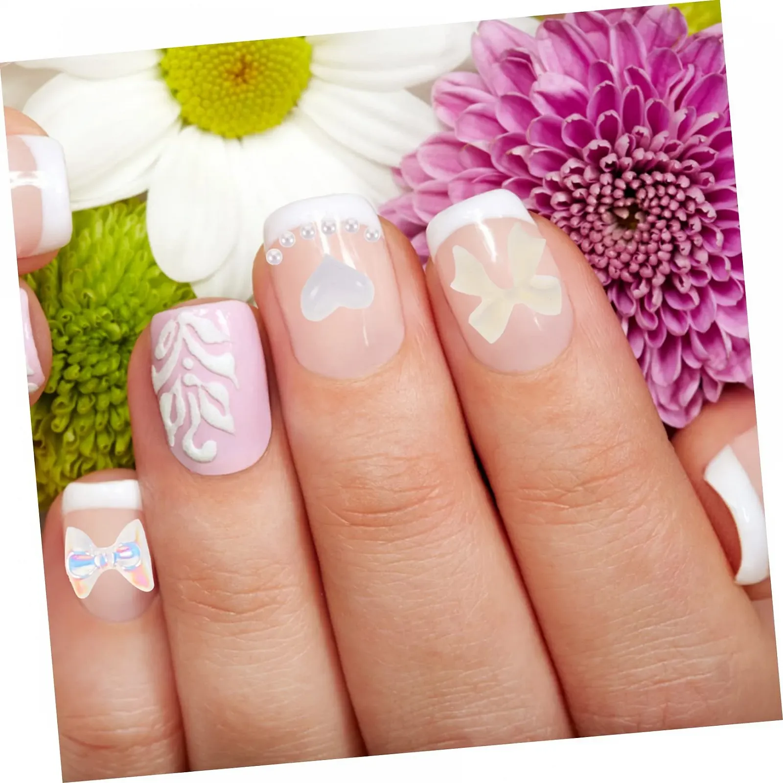 Прикраса для нігтів VILLCASE, набір зперсоналізовані 3d-прикраси для нігтів, стрази для особливих випадків, 2 коробки * 3, фото №8