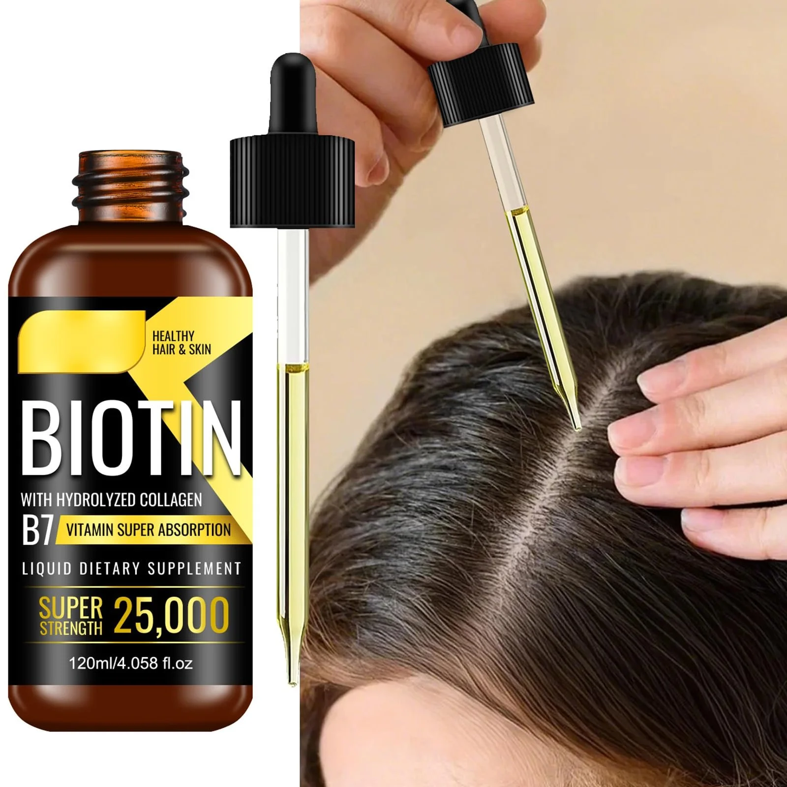 Сироватка Mnozreo для росту волосся для чоловіків та жінок, 120 мл, для більш густого та сильного волосся, фото №2