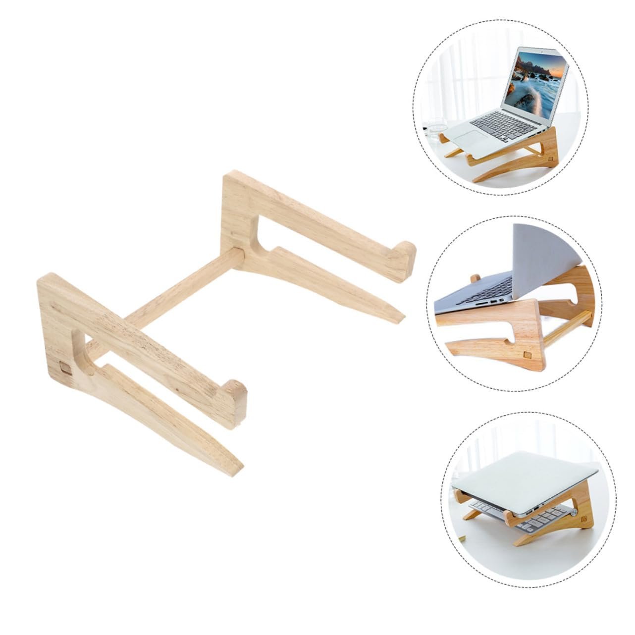 Подставка для ноутбука TEHAUX Деревянная Подставка для компьютера для стола Натуральная Подставка для ноутбука, фото №6 Подставка для ноутбука TEHAUX Деревянная Подставка для компьютера для стола Натуральная Подставка для ноутбука, фото №6