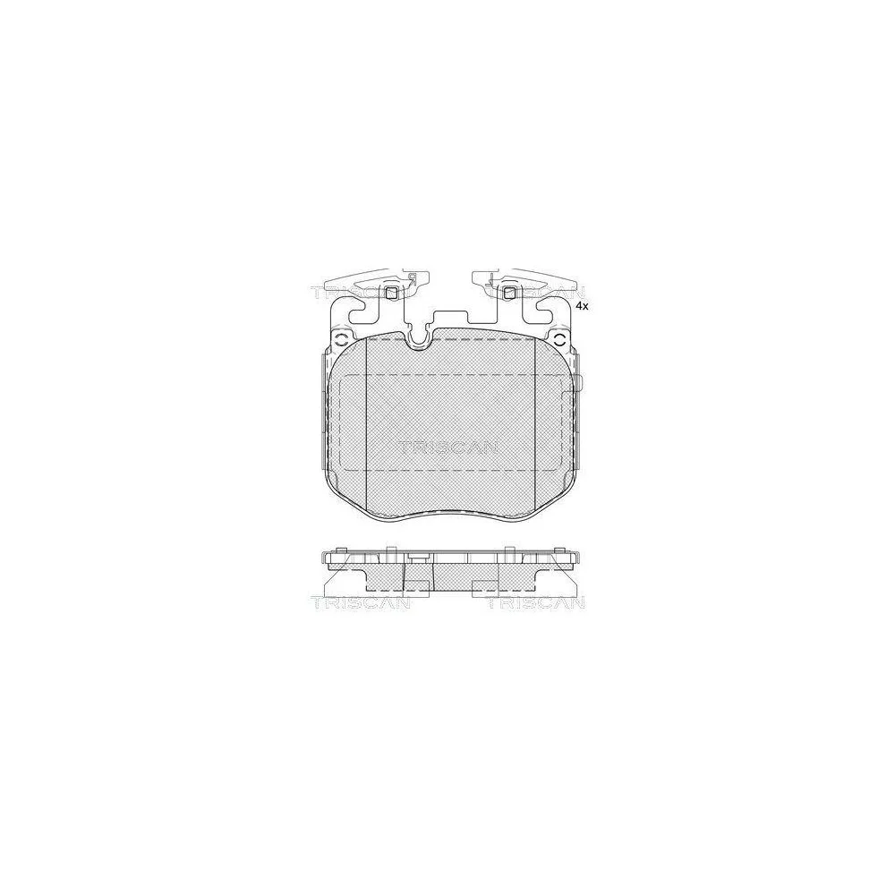 Комплект гальмівних колодок, дискове гальмо TRISCAN 8110 11066 для BMW, передній міст, фото №1