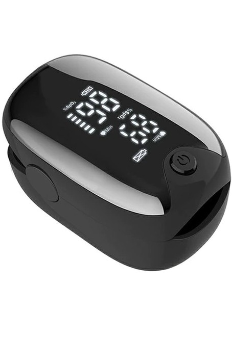 Пульсоксиметр для вимірювання сатурації на кінці пальця Чорний sv1085, фото №1