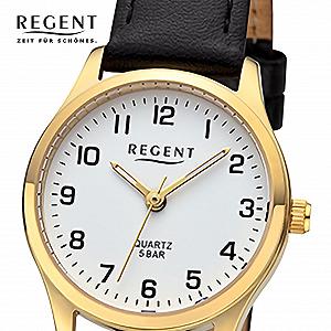 Аналоговые часы REGENT URF1420 Женские Золотой, белый, Ремешок synthetic.ua - Фото 1