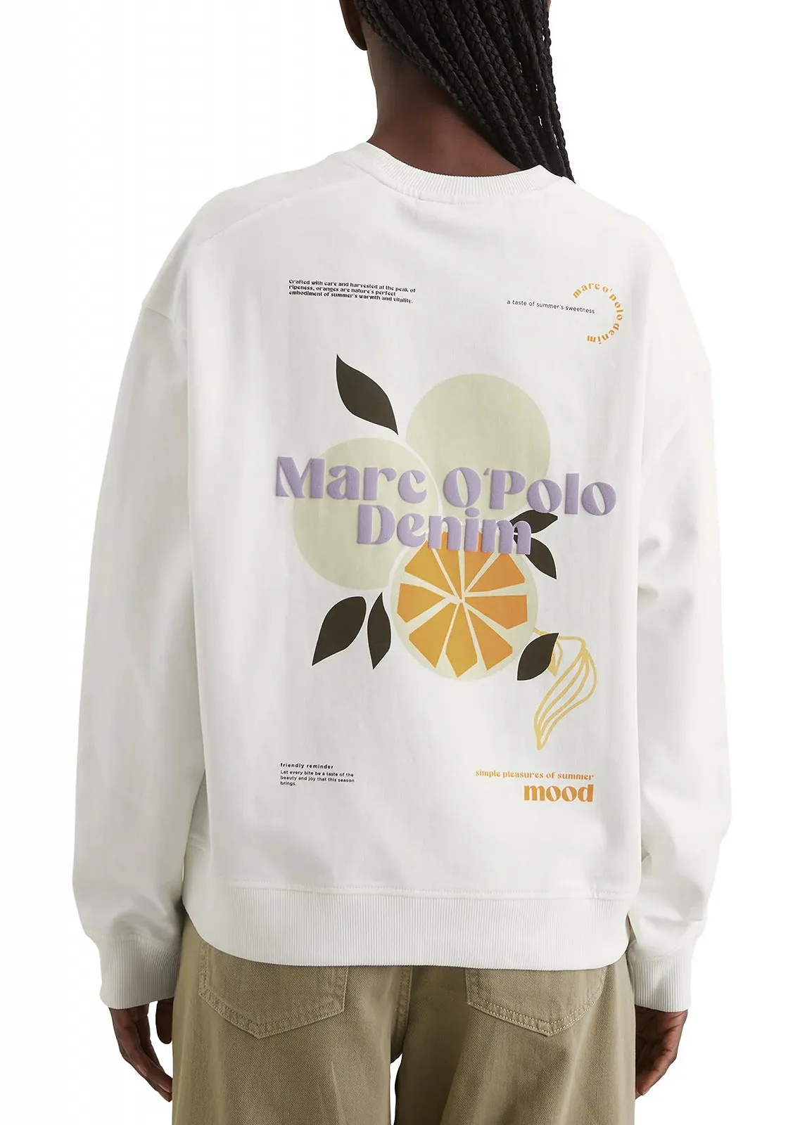 Женская толстовка оверсайз Marc O'Polo Denim с принтом на спине, фото №4